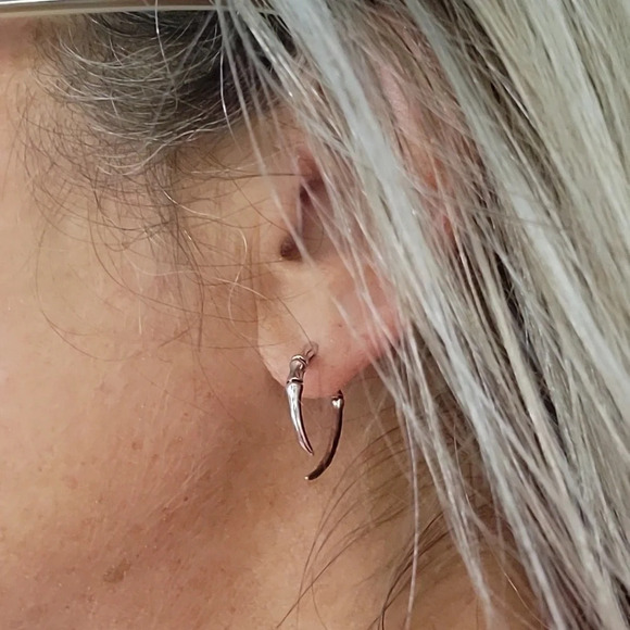 Front/Back Claw Drop Earrings - Picture 5 of 7